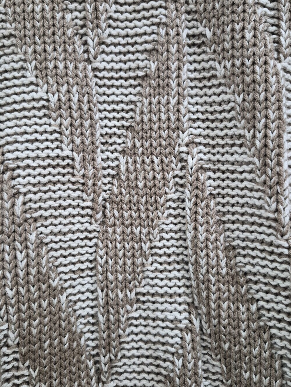 Staring At Stars Ribbed Drape Front Cardigan Sweater Beige Brown Size L - Picture 6 of 10
